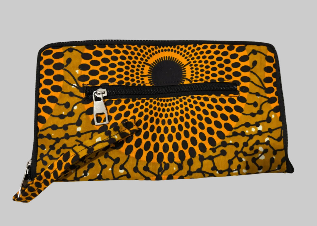 Pochette/tote bag Amaliya en wax 2 en 1
