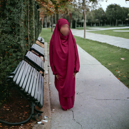 Ensemble jilbab deux pièces avec jupe