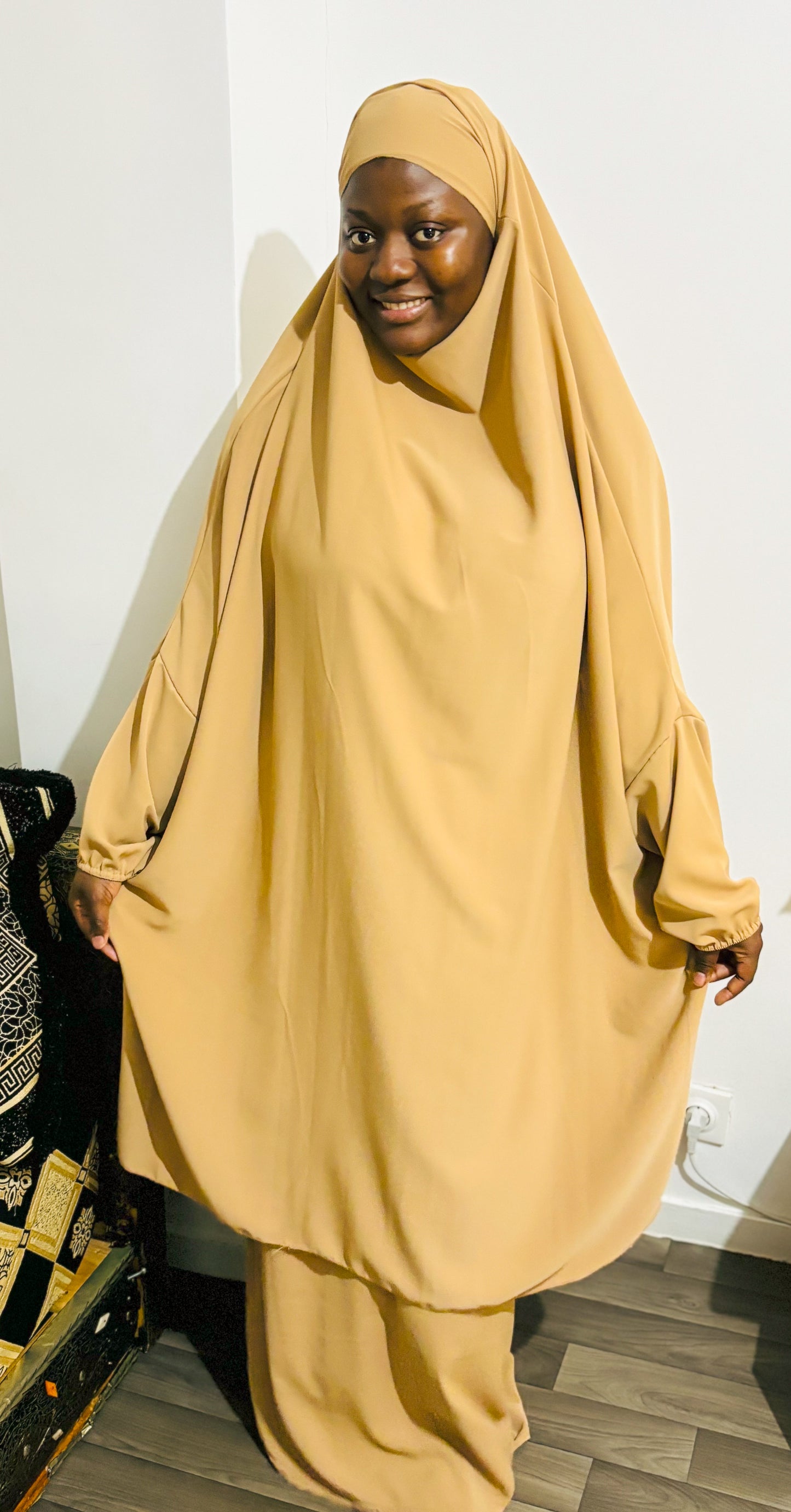 Ensemble jilbab deux pièces avec jupe