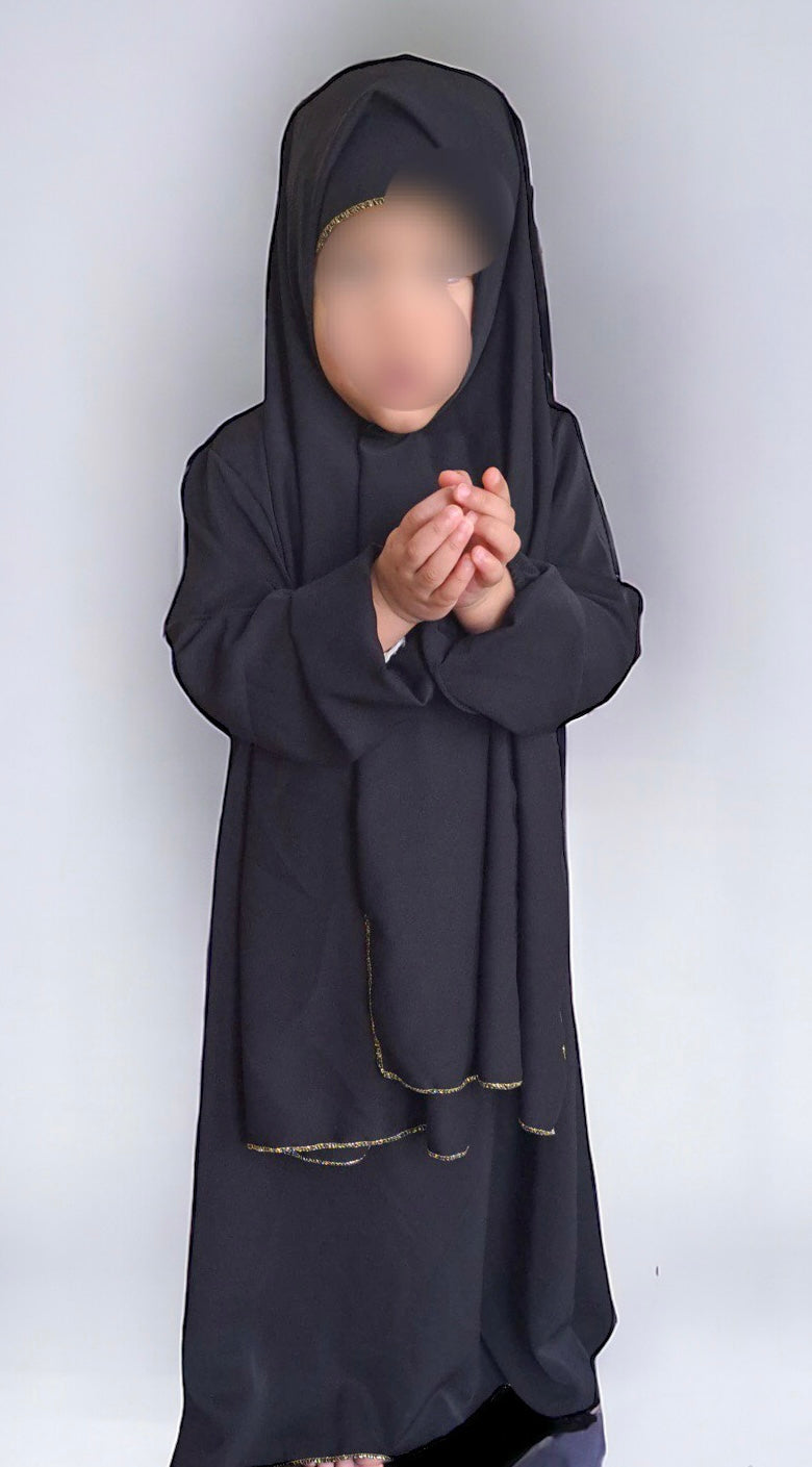 Robe enfant avec hijab intégré