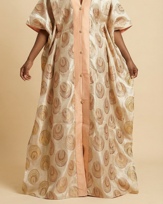 Robe Caftan Zahra en Brocart – Maison Mousso