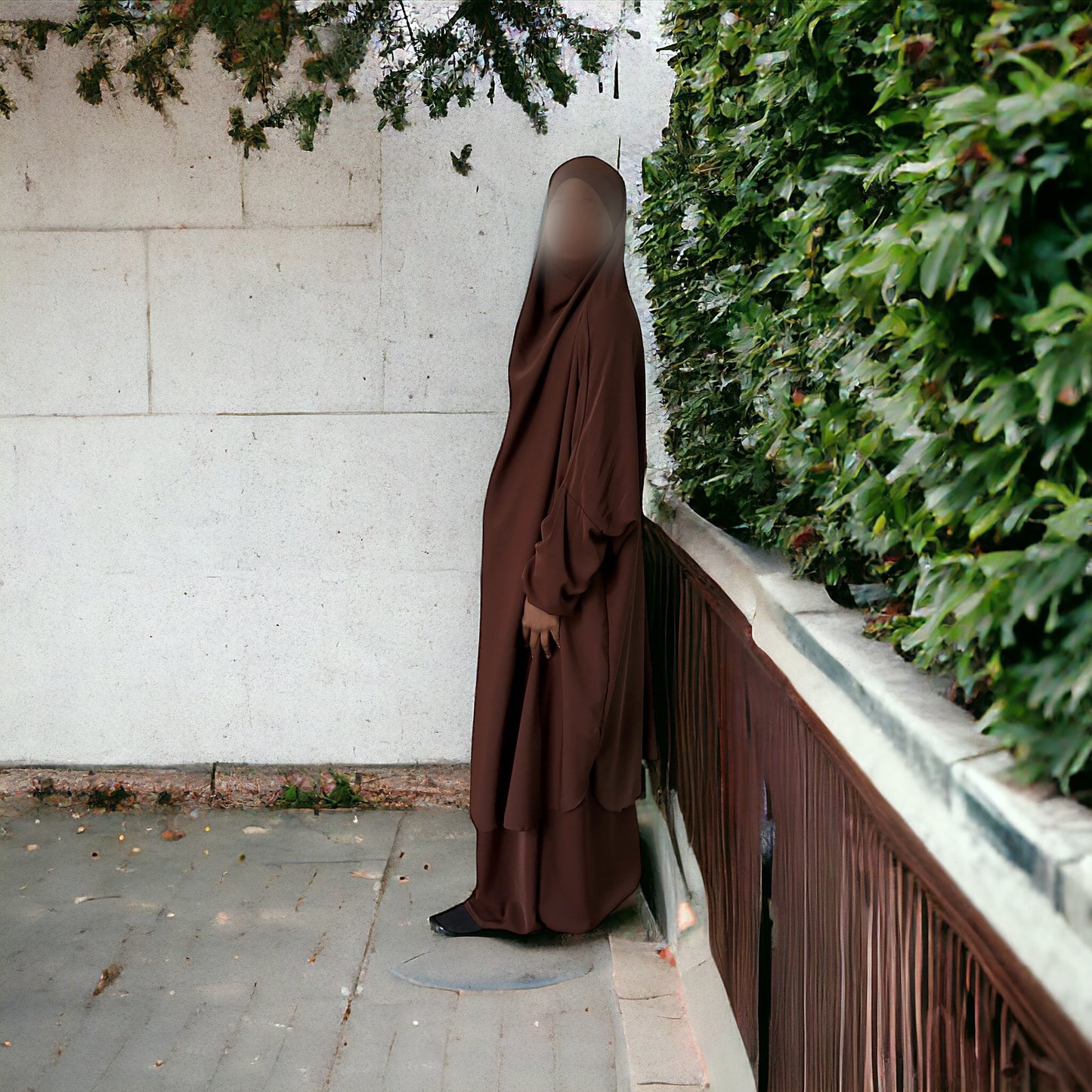 Ensemble jilbab deux pièces avec jupe