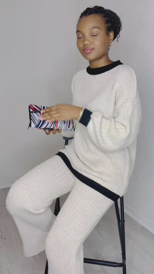 Pochette/tote bag Amaliya en wax 2 en 1